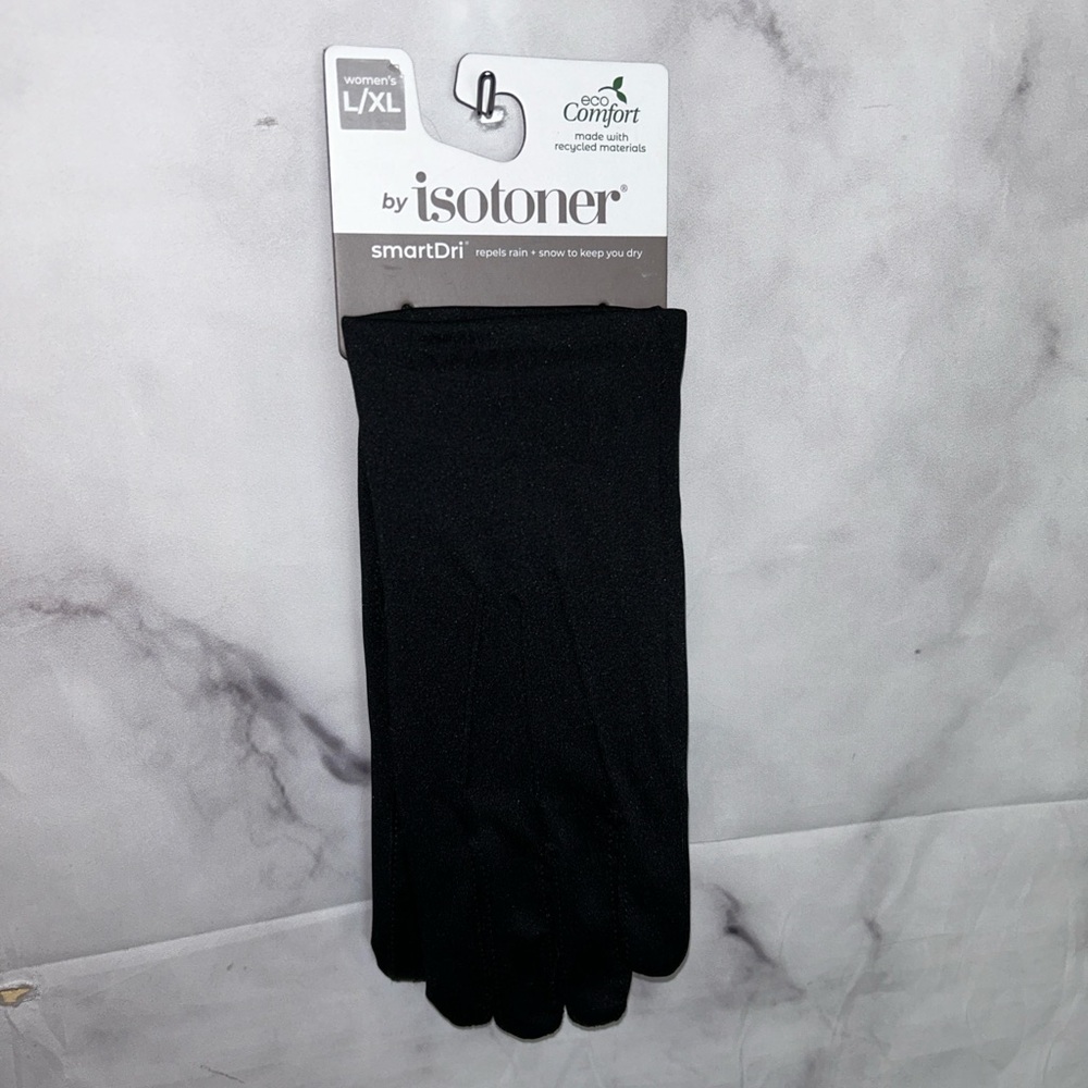 NWT Isotoner Warm Fleece Lining Stretch Cold Weather Stretch Gloves S13